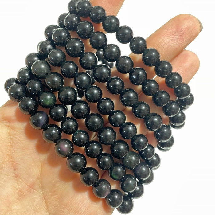 Rainbow Cat Eye Obsidian Bracelet Wholesale