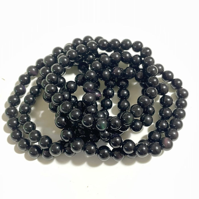 Rainbow Cat Eye Obsidian Bracelet Wholesale