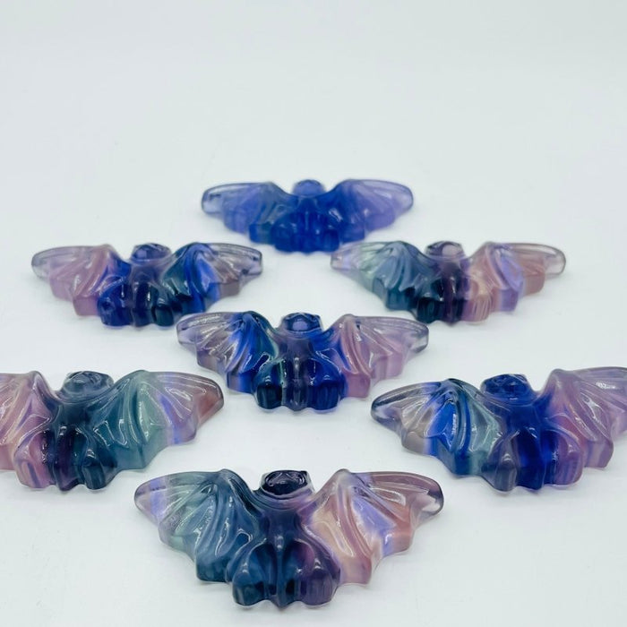 Rainbow Fluorite Bat Carving Wholesale