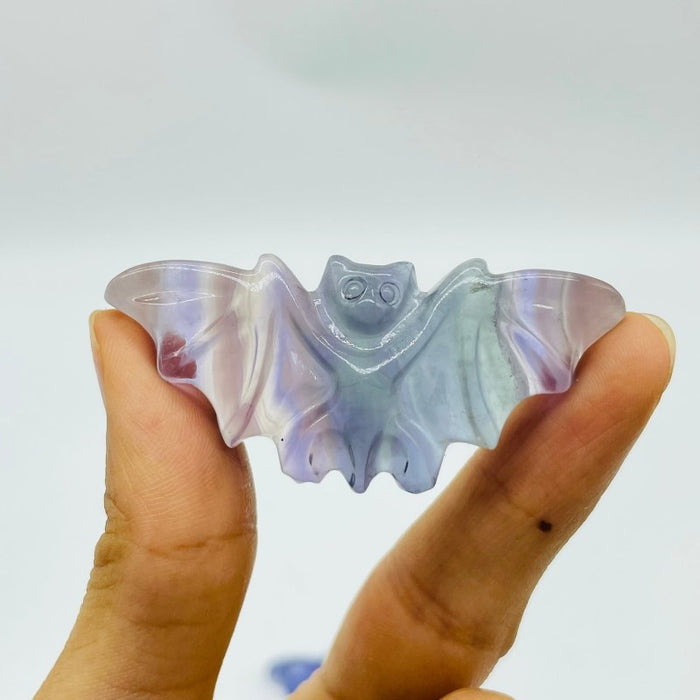Rainbow Fluorite Bat Carving Wholesale