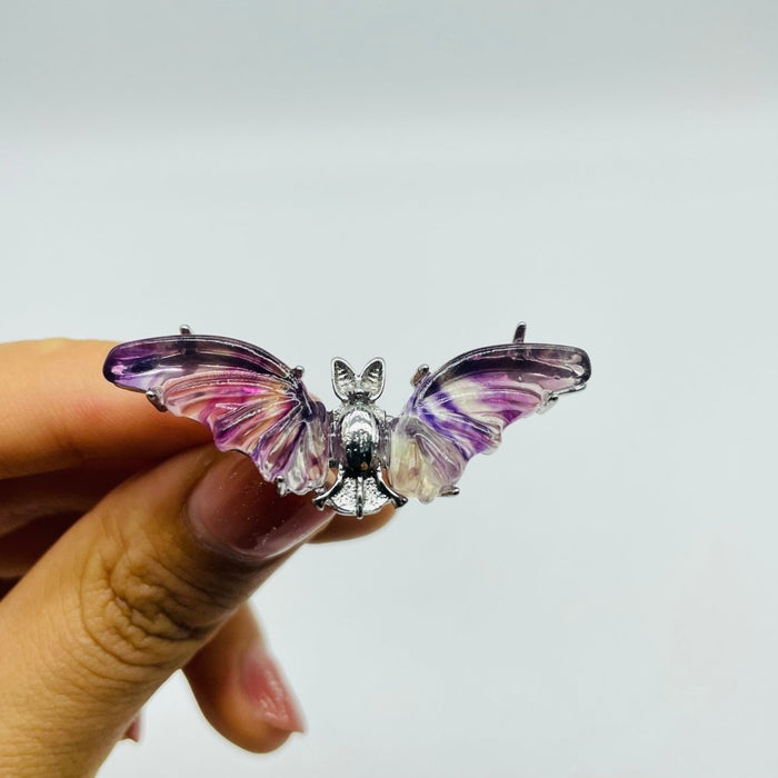 Rainbow Fluorite Bat Ring Wholesale
