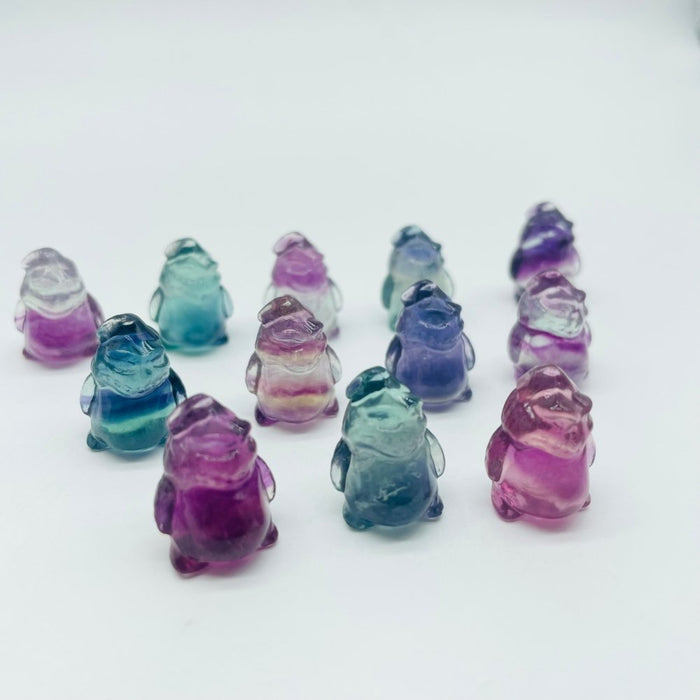 Rainbow Fluorite Carving Demon Person Boo Wholesale
