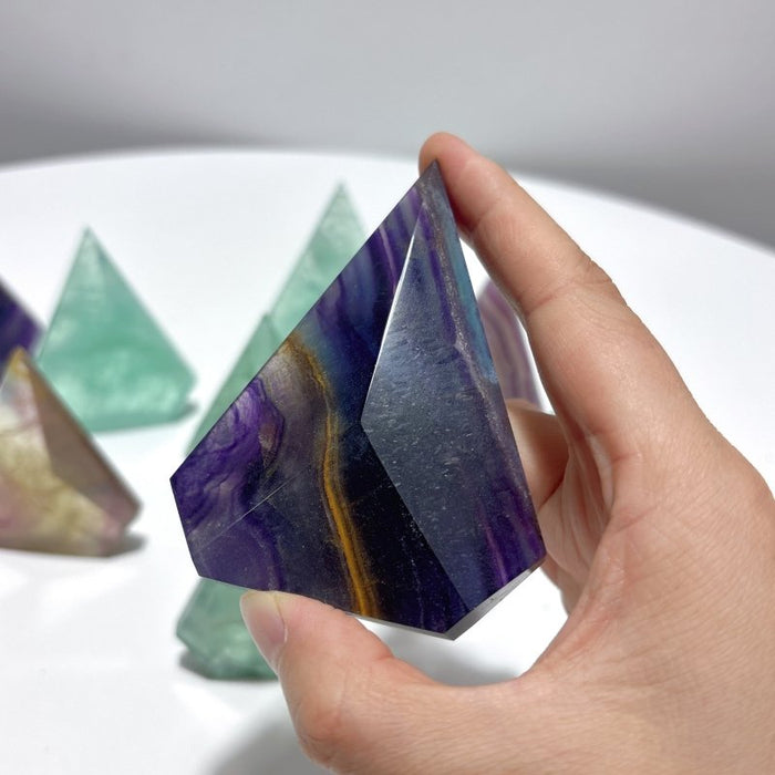Rainbow Fluorite Geometric Arrow Head Shaped Wholesale