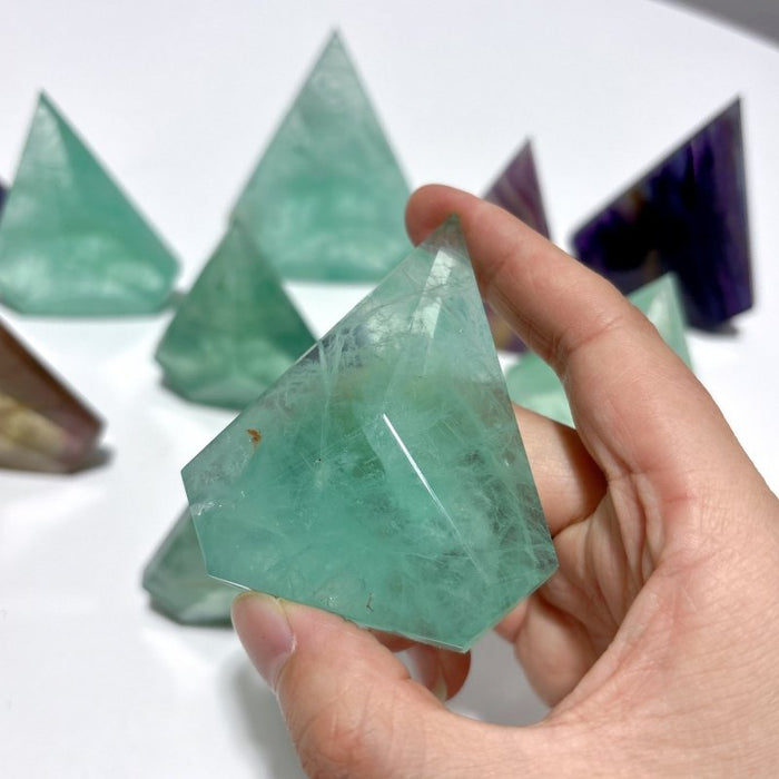 Rainbow Fluorite Geometric Arrow Head Shaped Wholesale