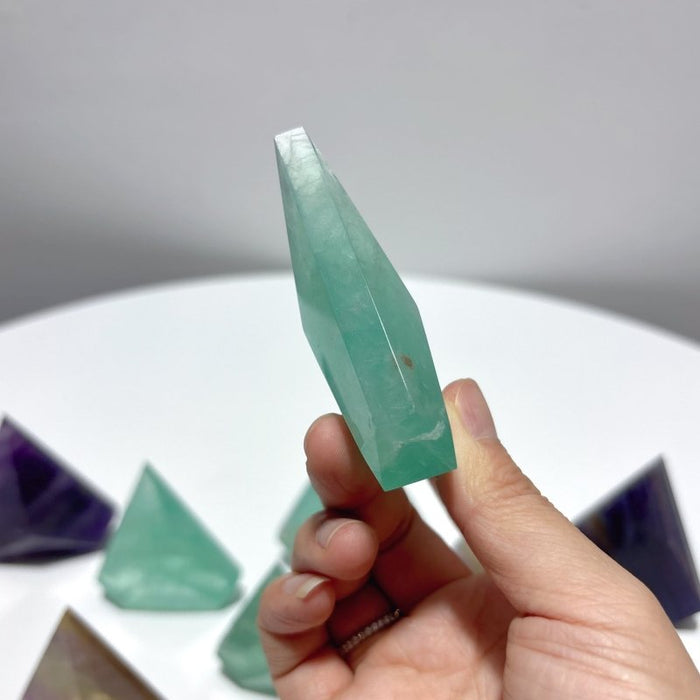 Rainbow Fluorite Geometric Arrow Head Shaped Wholesale
