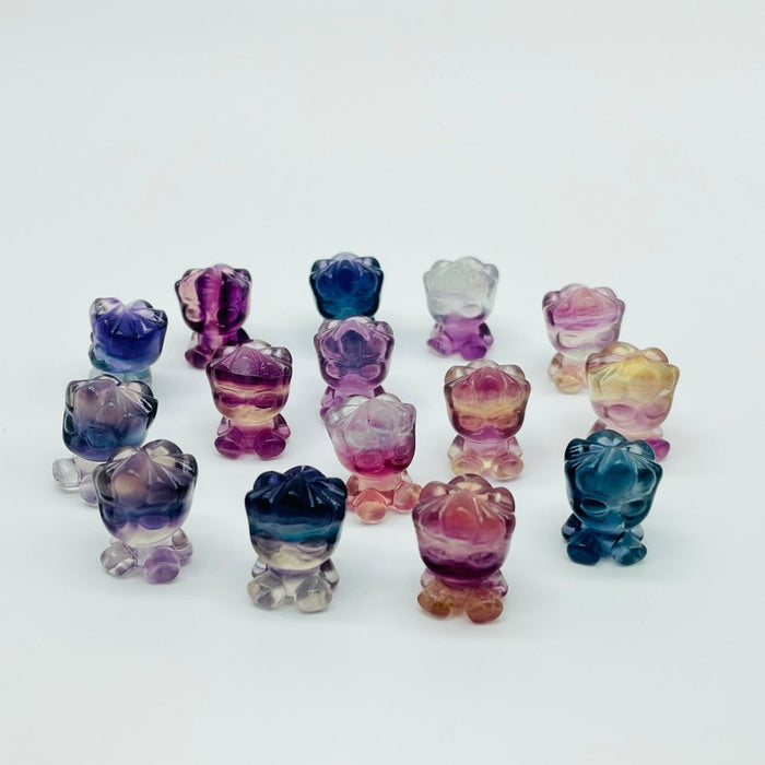 Rainbow Fluorite Groot Carving Wholesale
