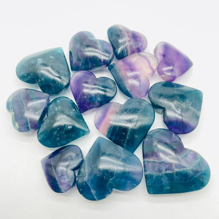 Rainbow Fluorite Heart Wholesale
