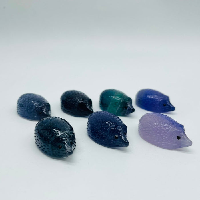 Rainbow Fluorite Hedgehog High Quality Carving Wholesale