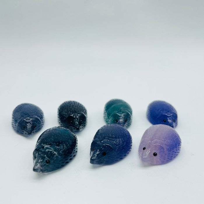 Rainbow Fluorite Hedgehog High Quality Carving Wholesale