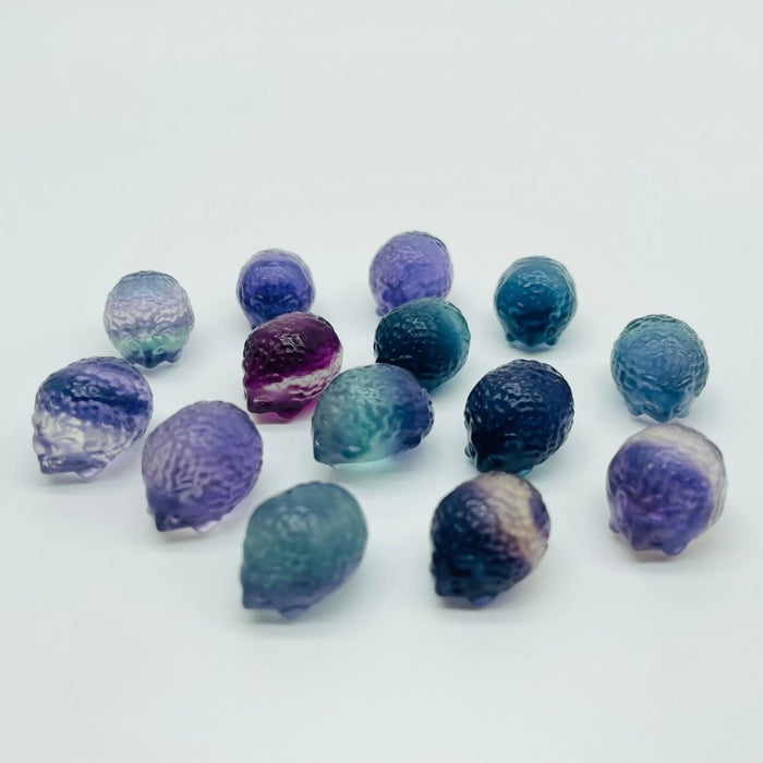 Rainbow Fluorite Mini Hedgehog Carving Wholesale