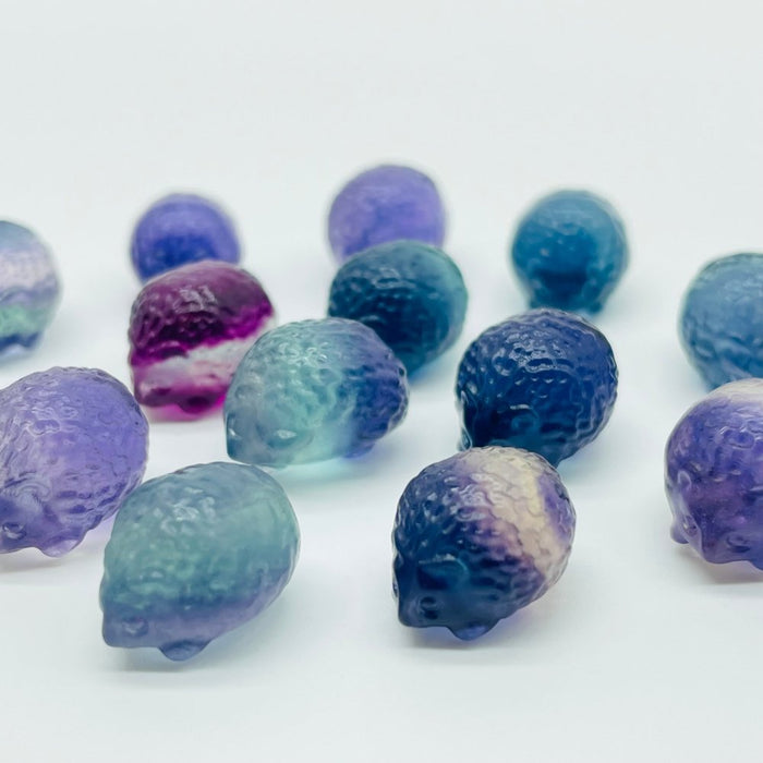 Rainbow Fluorite Mini Hedgehog Carving Wholesale