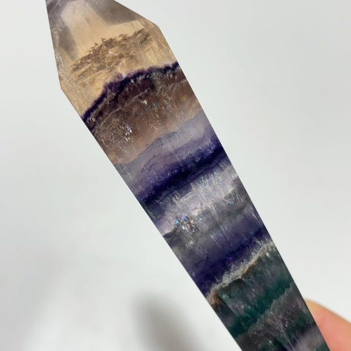 Rainbow Fluorite Point Scepter Magic Wand Wholesale