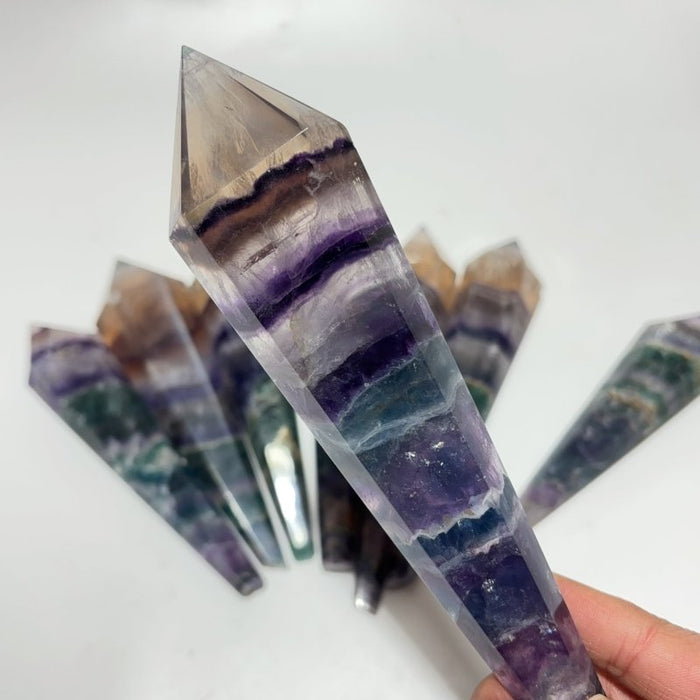 Rainbow Fluorite Point Scepter Magic Wand Wholesale