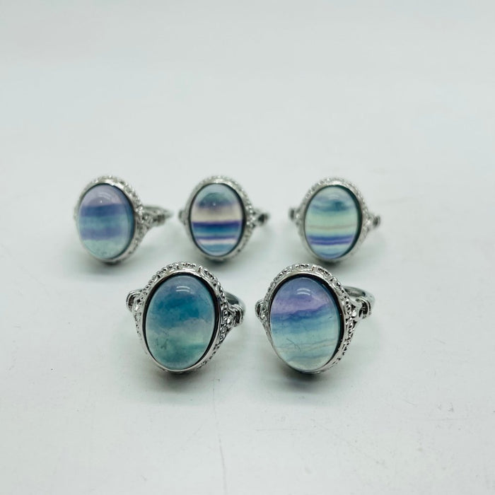 Rainbow Fluorite Ring Wholesale