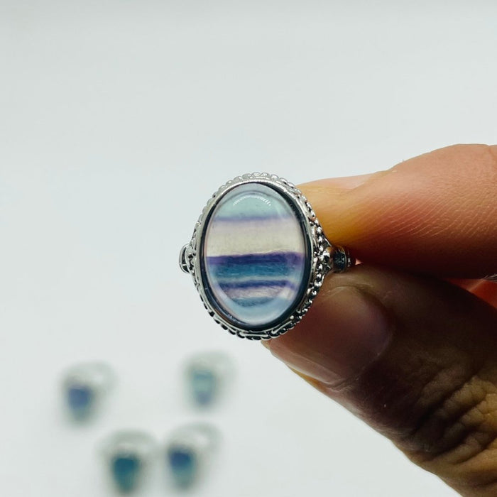 Rainbow Fluorite Ring Wholesale