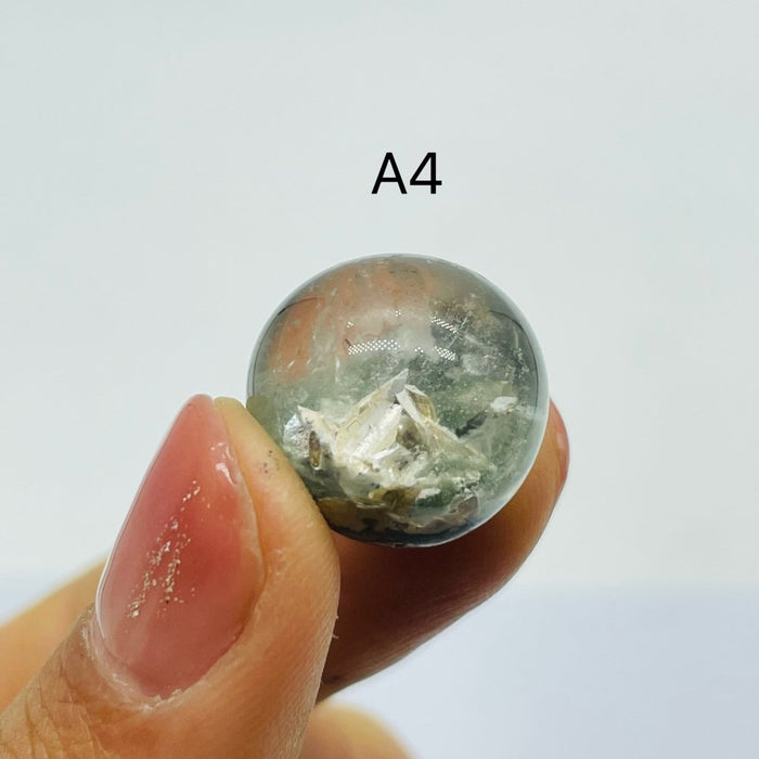 Rare Hexagonal Quartz In Garden Quartz Spheres