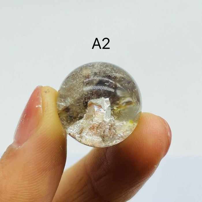 Rare Hexagonal Quartz In Garden Quartz Spheres