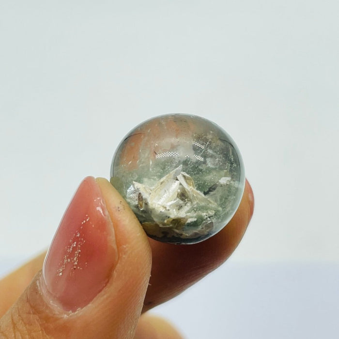 Rare Hexagonal Quartz In Garden Quartz Spheres