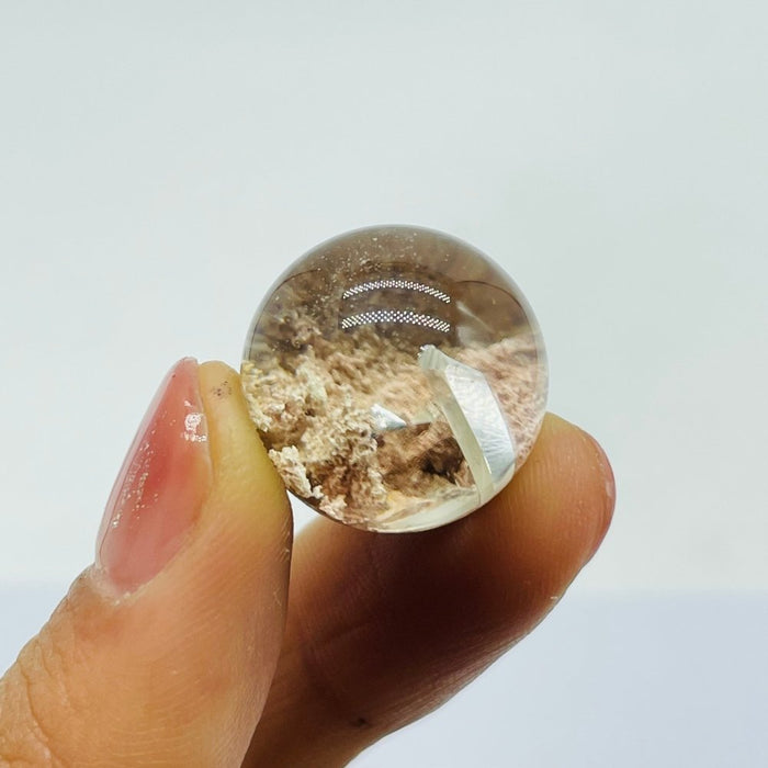Rare Hexagonal Quartz In Garden Quartz Spheres