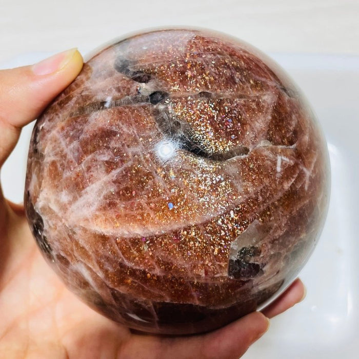 Rare Large Sunstone Beautiful Sphere