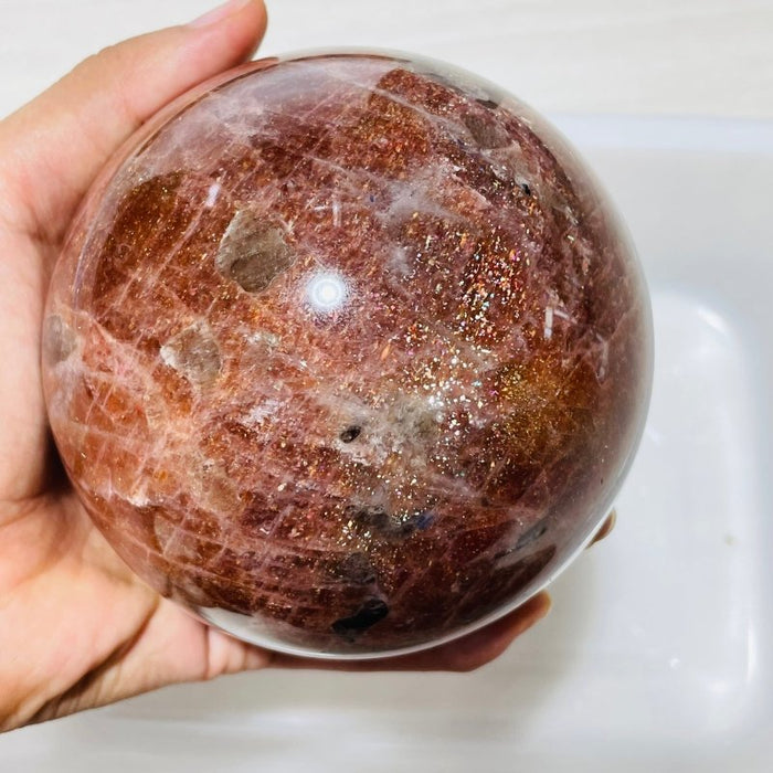 Rare Large Sunstone Beautiful Sphere