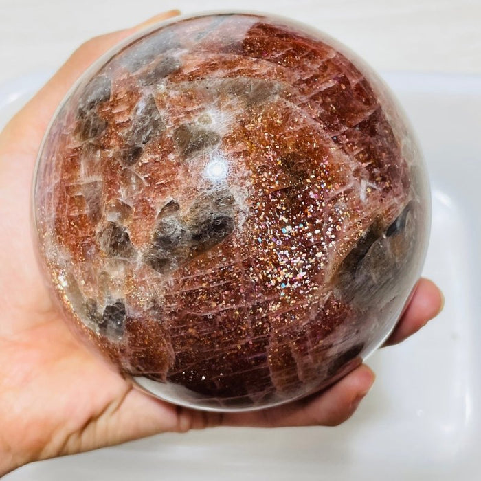 Rare Large Sunstone Beautiful Sphere