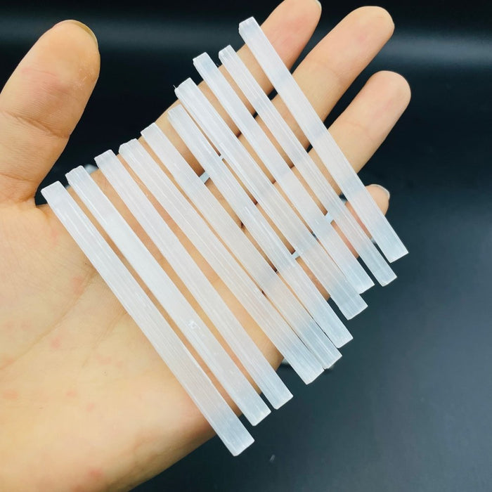 Rectangle Raw Selenite Thin Sticks Wholesale