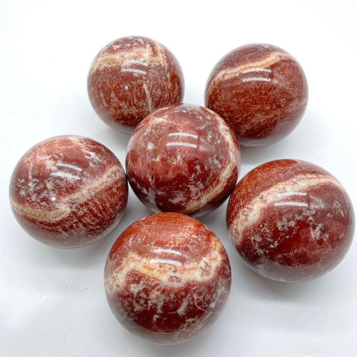 Red Dali Jasper Spheres 2kg(4.4lbs) Wholesale