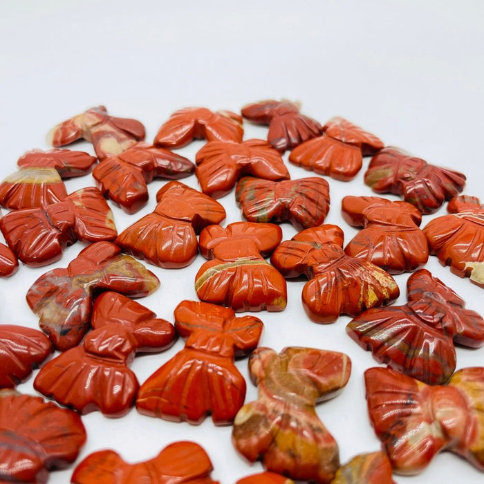 Red Jasper Butterfly Carving Wholesale