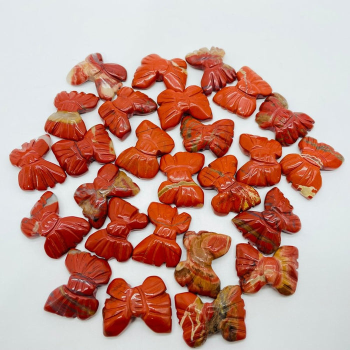 Red Jasper Butterfly Carving Wholesale