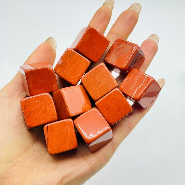 Red Jasper Cube Tumbled Wholesale