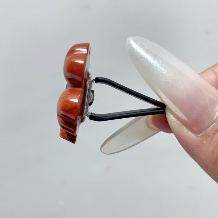 Red Jasper Four Leaf Clover Car Air Vent Clips Crystal Wholesale Car Accessories