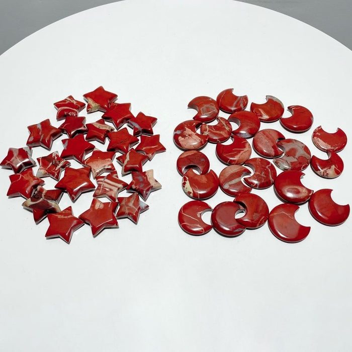 Red Jasper Moon And Star Wholesale