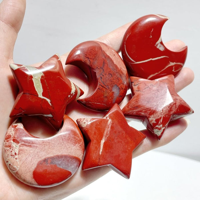 Red Jasper Moon And Star Wholesale