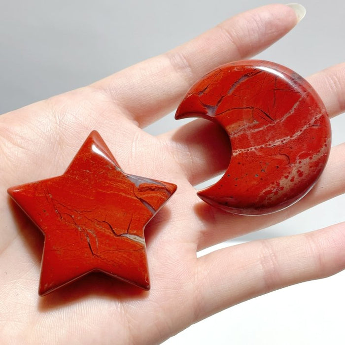 Red Jasper Moon And Star Wholesale