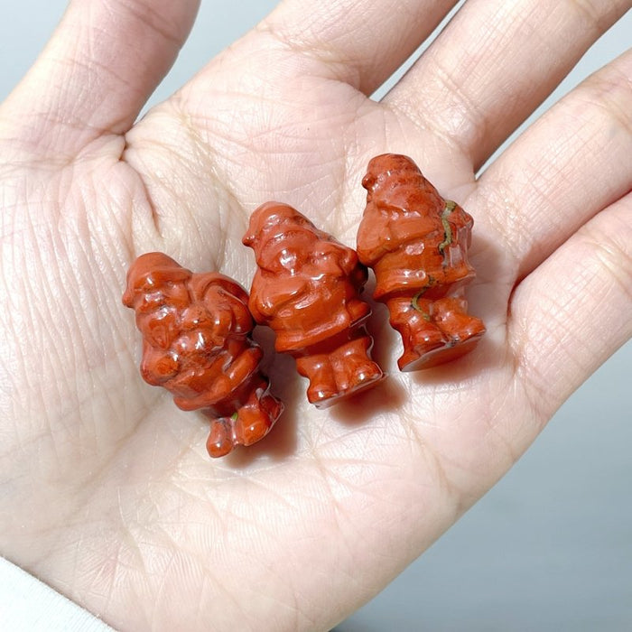 Red Jasper Santa Claus Carving Wholesale