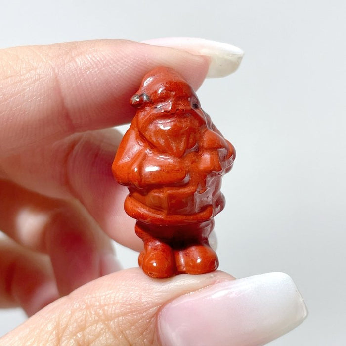 Red Jasper Santa Claus Carving Wholesale