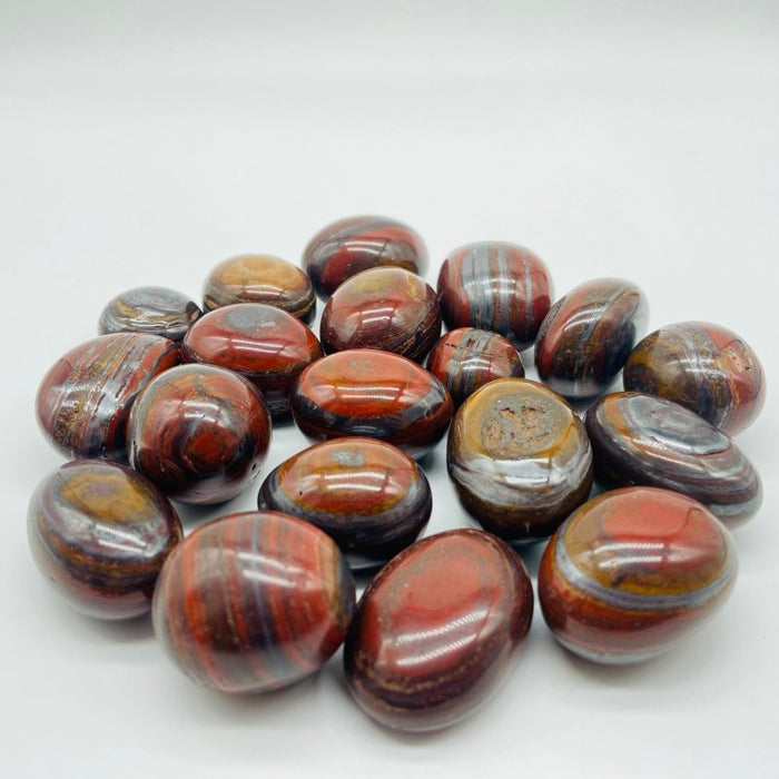 Red Yellow Tiger Eye Mixed Iron Ore Tumbled Wholesale