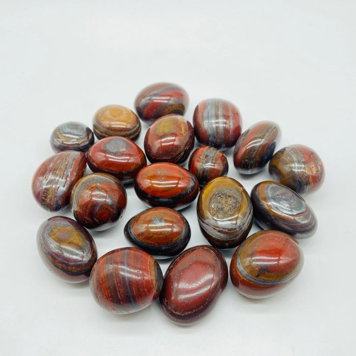 Red Yellow Tiger Eye Mixed Iron Ore Tumbled Wholesale