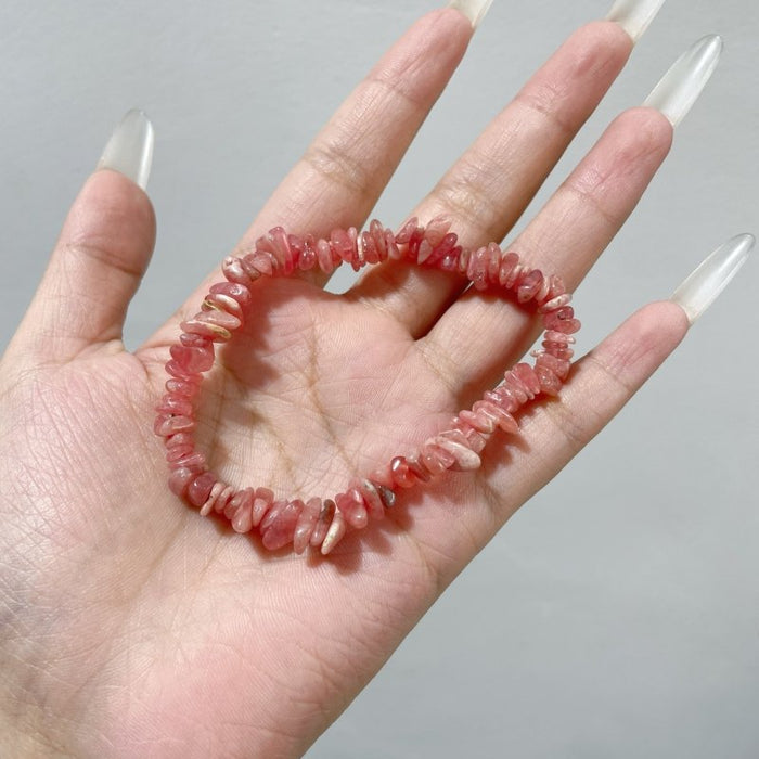 Rhodochrosite Chips Bracelet Wholesale