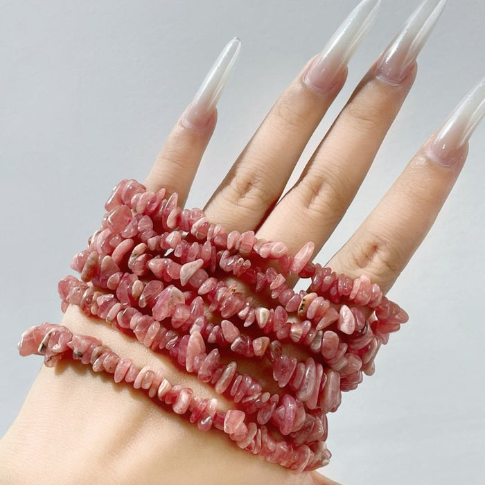 Rhodochrosite Chips Bracelet Wholesale