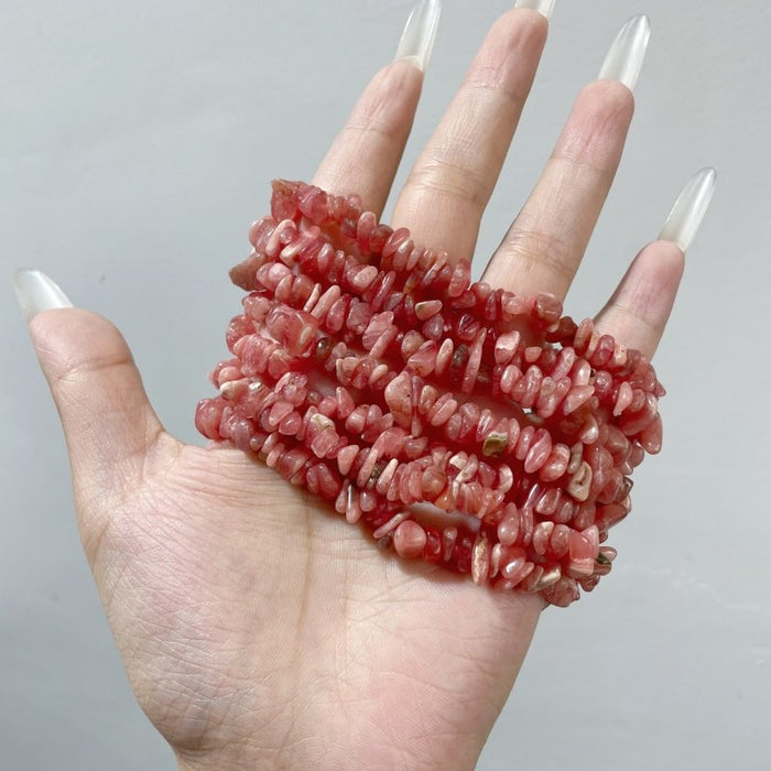 Rhodochrosite Chips Bracelet Wholesale
