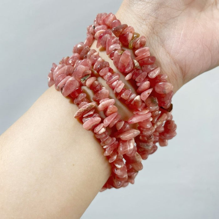 Rhodochrosite Chips Bracelet Wholesale