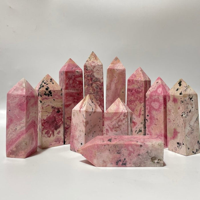 Rhodochrosite Four-Sided Tower Points Wholesale