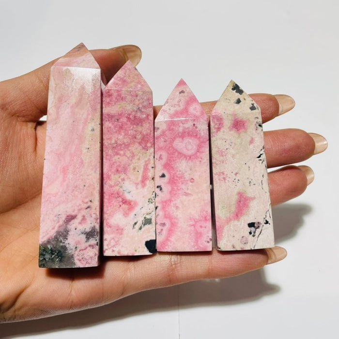 Rhodochrosite Four-Sided Tower Points Wholesale