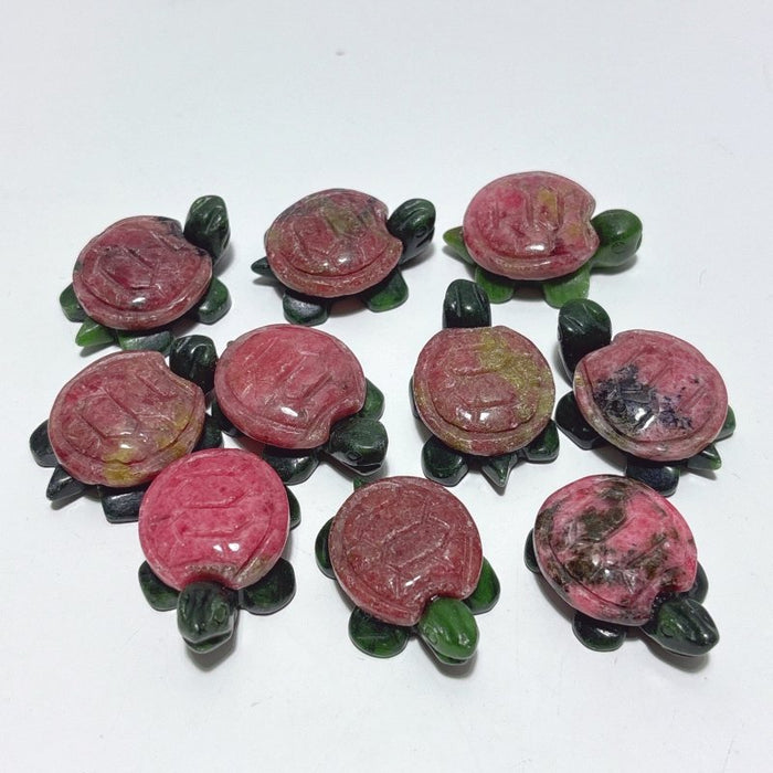 Rhodonite Turtle Carving Crystal Wholesale