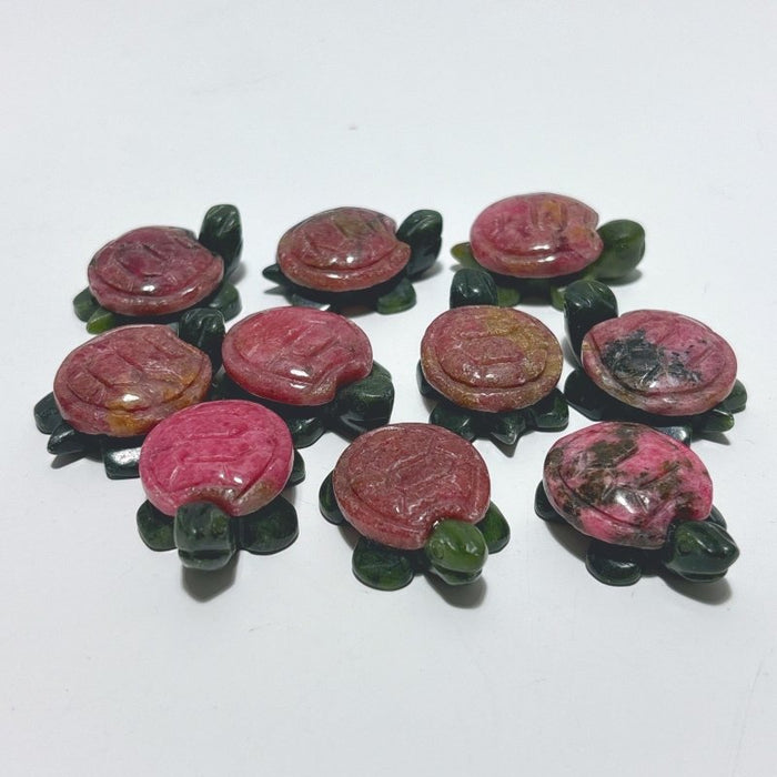 Rhodonite Turtle Carving Crystal Wholesale