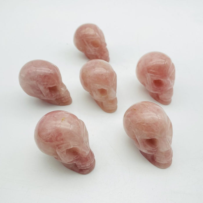 Rose Quartz Alien Skull Wholesale