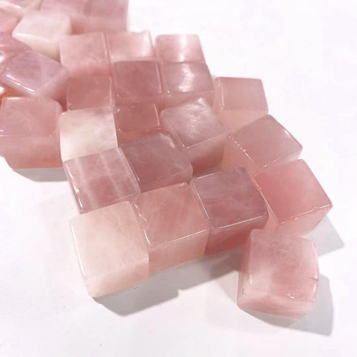 Rose Quartz Cubes Tumbled Wholesale