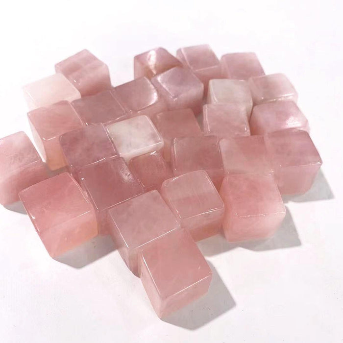 Rose Quartz Cubes Tumbled Wholesale